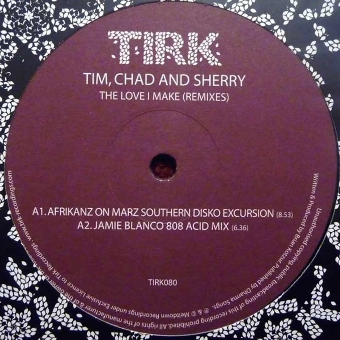 Tim Chad & Sherry LOVE I MAKE Vinyl Record