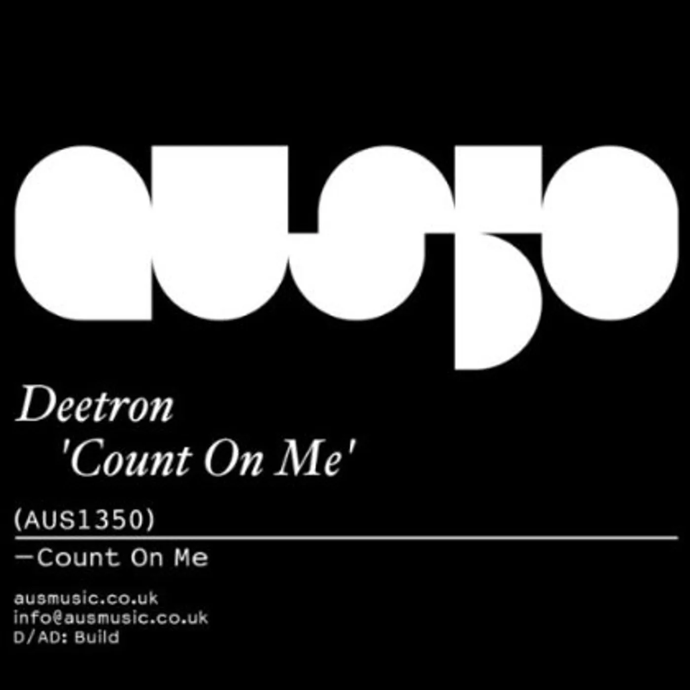 Deetron Count On Me Vinyl Record
