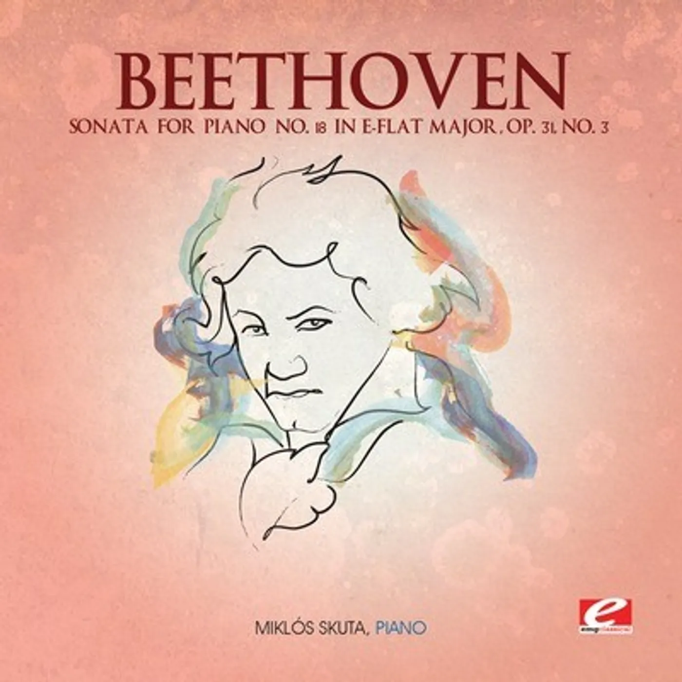 Ludwig van Beethoven SONATA FOR PIANO 18 IN E-FLAT MAJOR CD