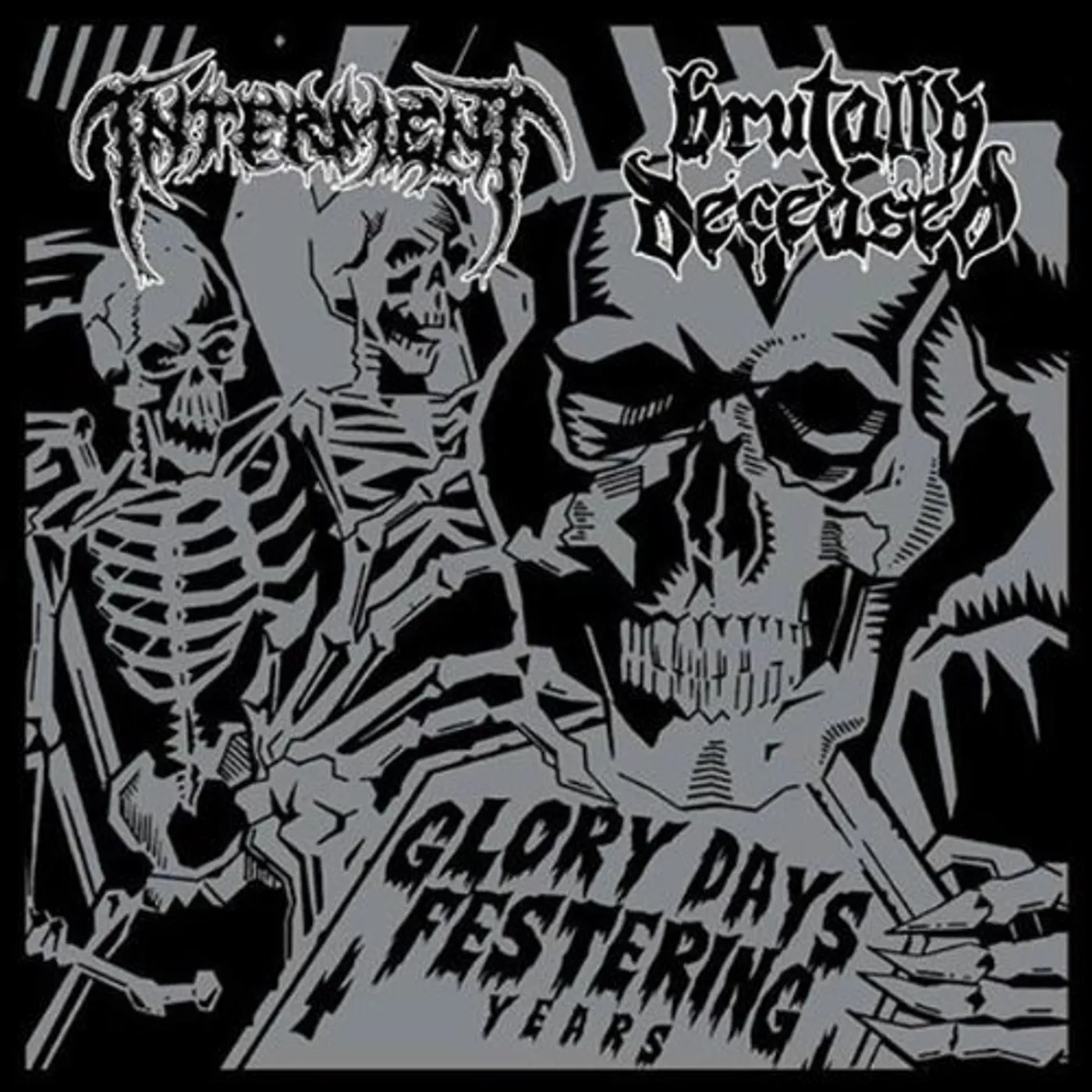 Interment / Brutally Deceas Glory Days Festering Years Vinyl Record