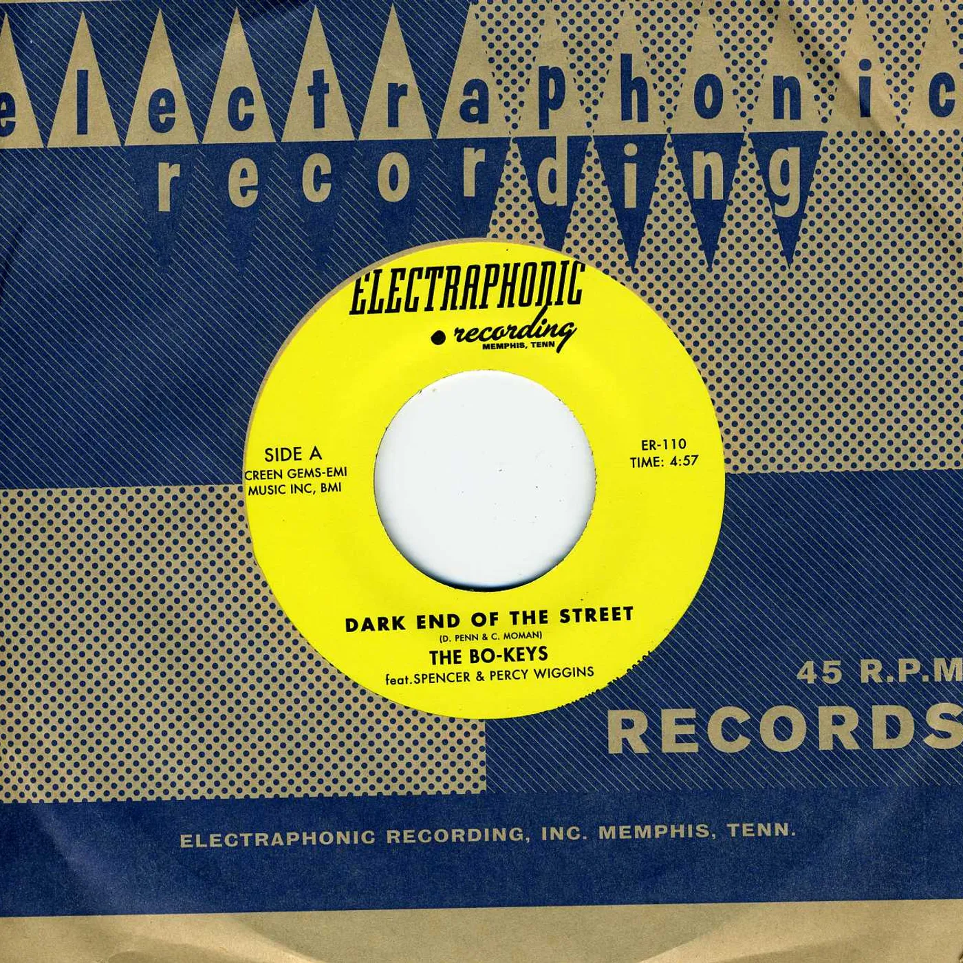 The Bo-Keys DARK END OF THE STREET Vinyl Record