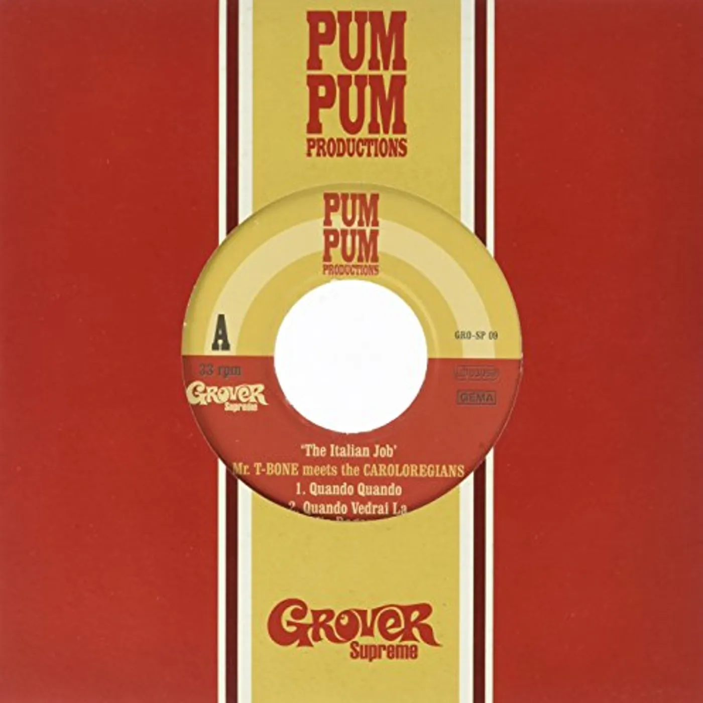 Mr. T-Bone ITALIAN JOB Vinyl Record
