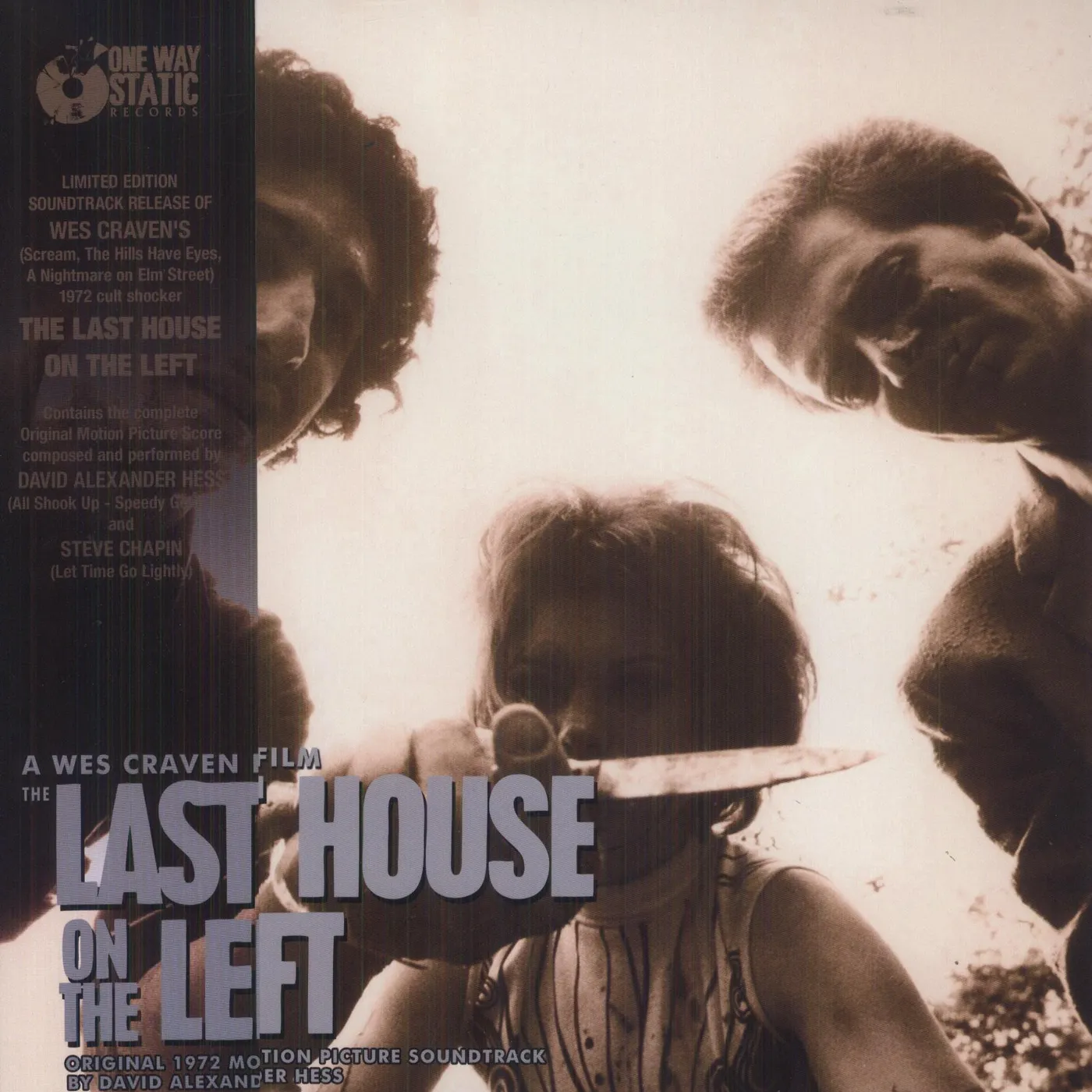 David    Hess LAST HOUSE ON THE LEFT / Original Soundtrack Vinyl Record