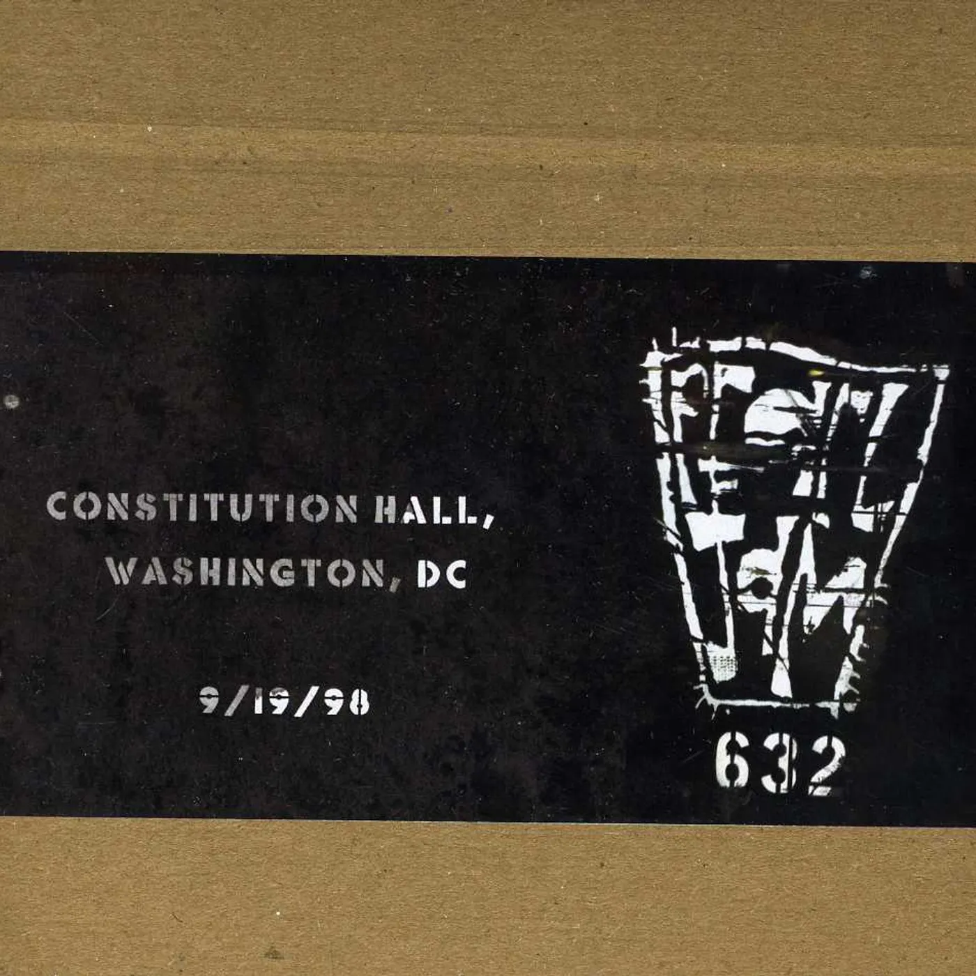 Pearl Jam OFFICIAL BOOTLEG: CONSTITUTION HALL DC 9/19/98 CD