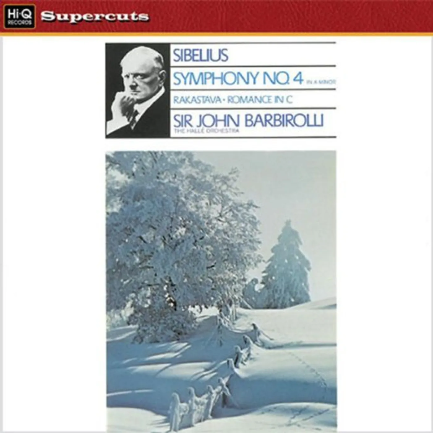 Barbirolli / Halle Orchestra SIBELIUS SYM 4 Vinyl Record