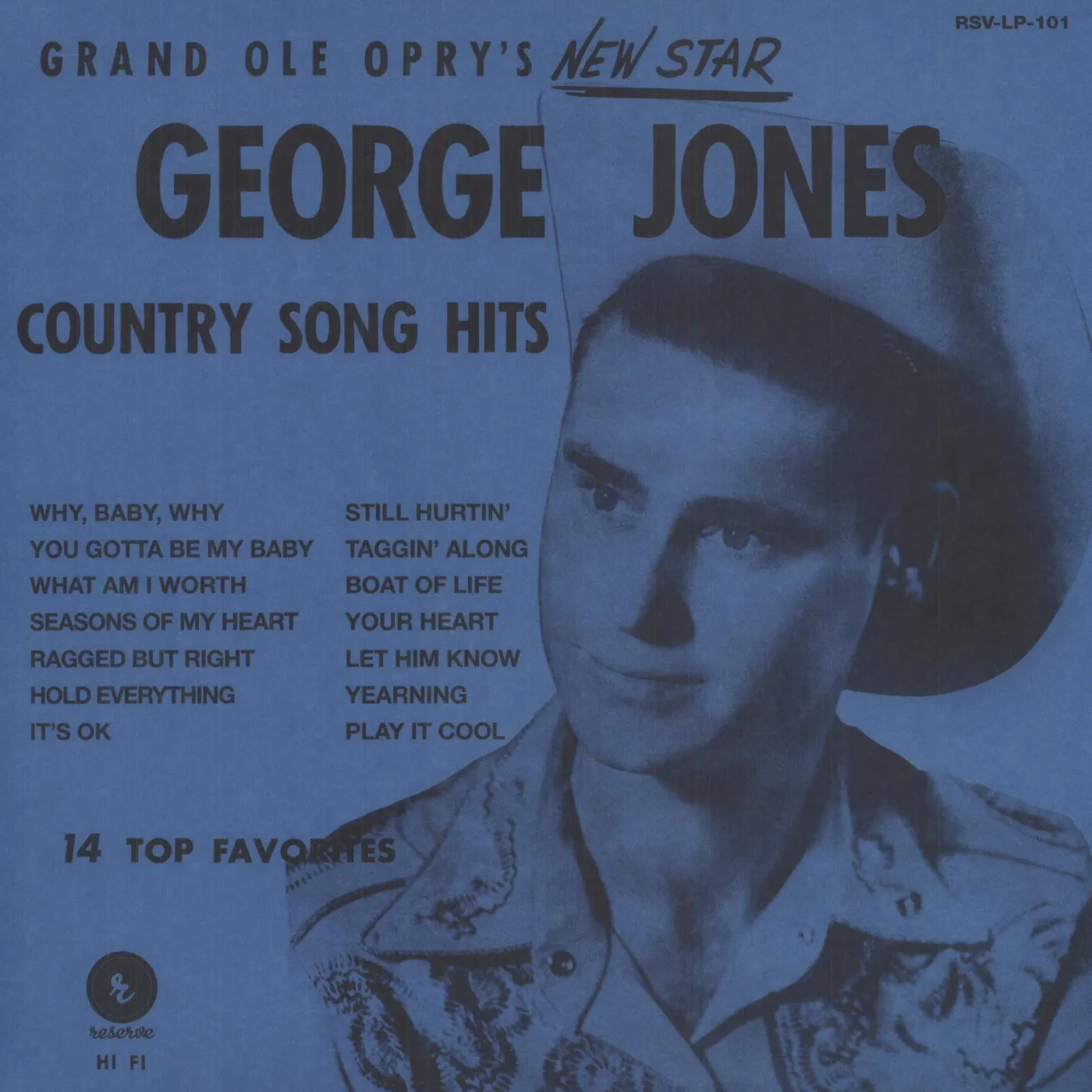 George Jones GRAND OLE OPRY'S NEW STAR Vinyl Record