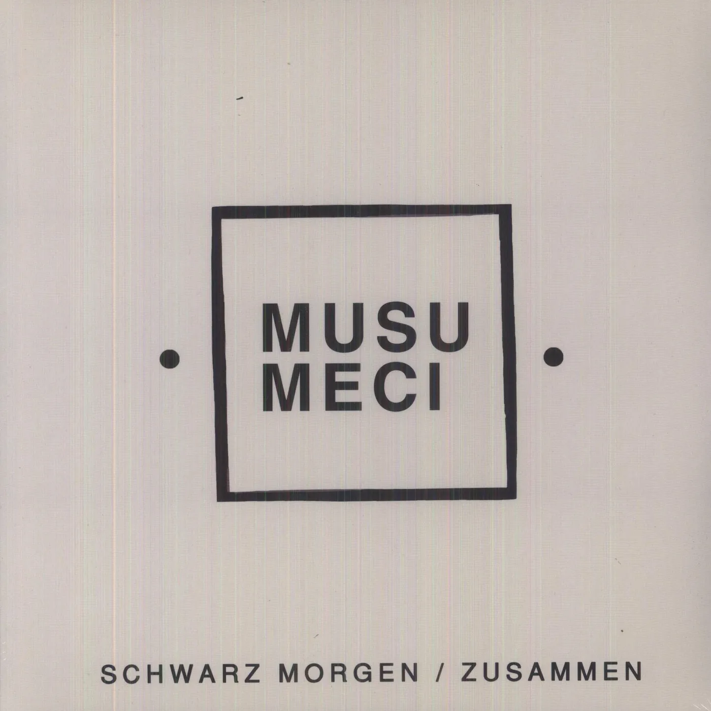 Musumeci Schwarz Morgen / Zusammen Vinyl Record
