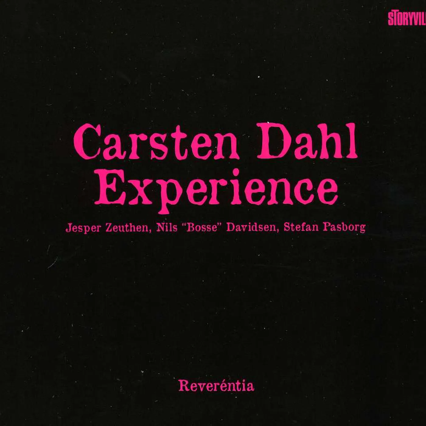 Carsten Dahl REVERENTIA CD