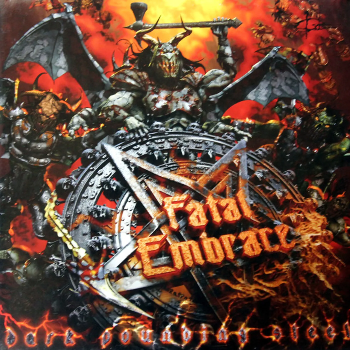 Fatal Embrace DARK POUNDING STEEL Vinyl Record