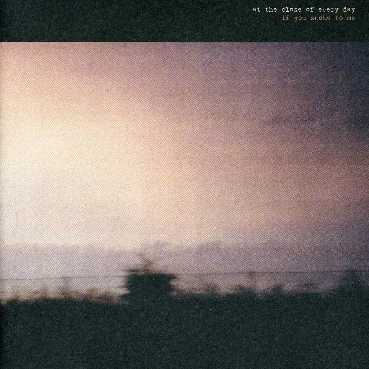 At The Close Of Every Day IF YOU SPOKE TO ME CD