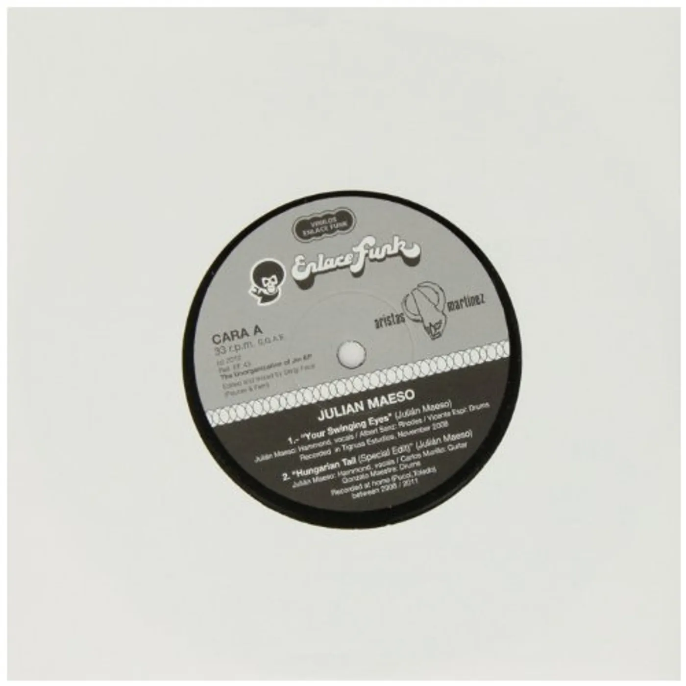 Julian Maeso UNORGANIZATION OF JM Vinyl Record