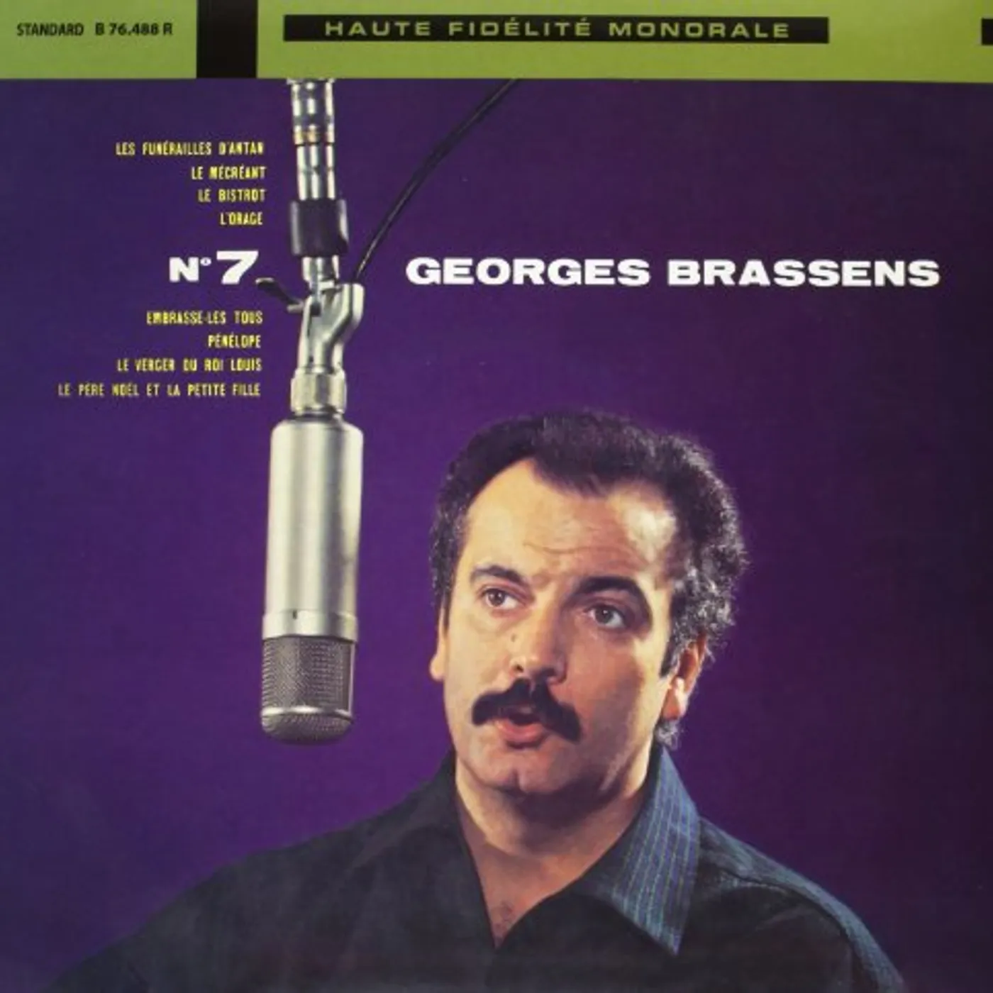 Georges Brassens VOL. 7-LES FUNERAILLES D'ANTAN Vinyl Record