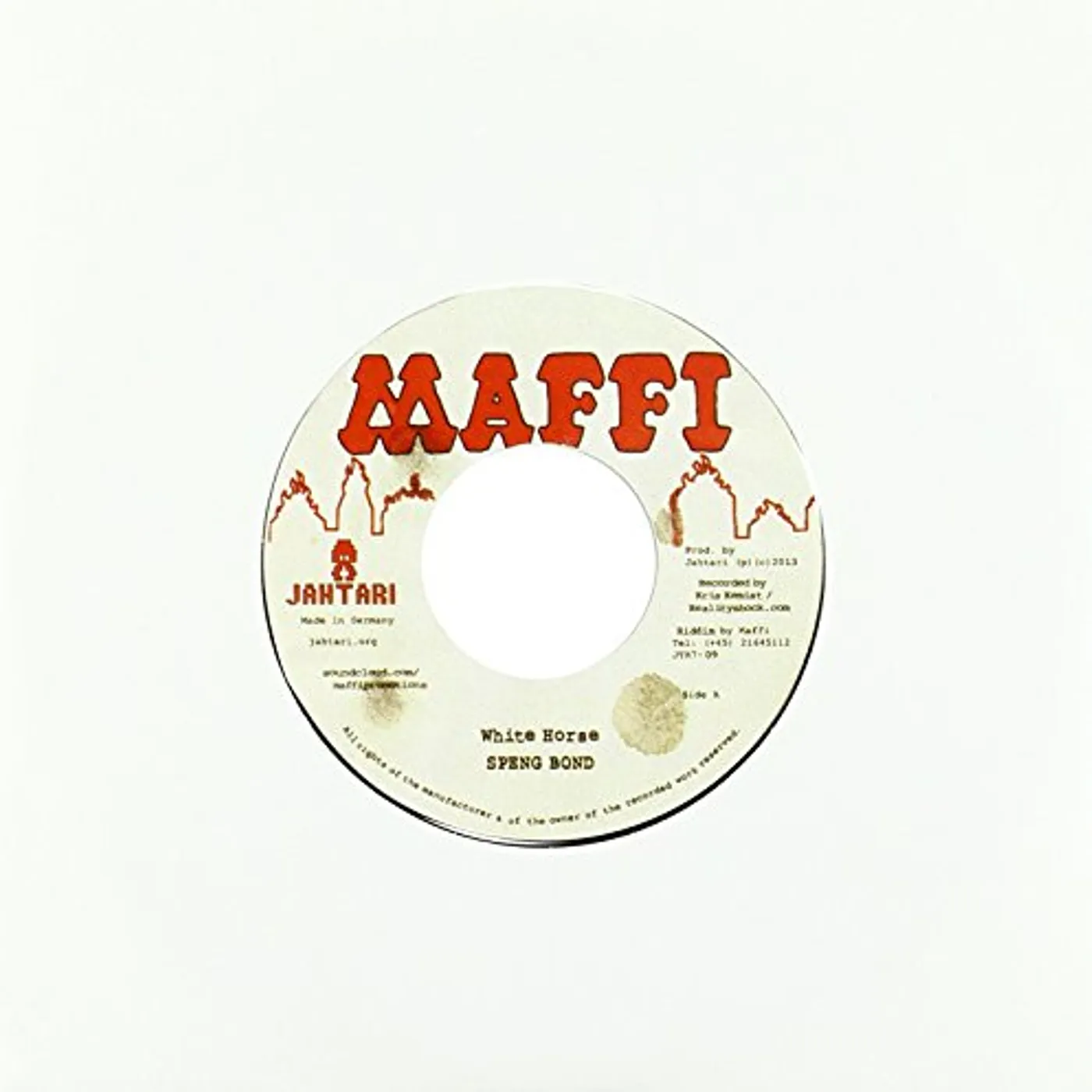 Speng Bond/Maffi WHITE HORSE/HEIDI RIDDIM Vinyl Record