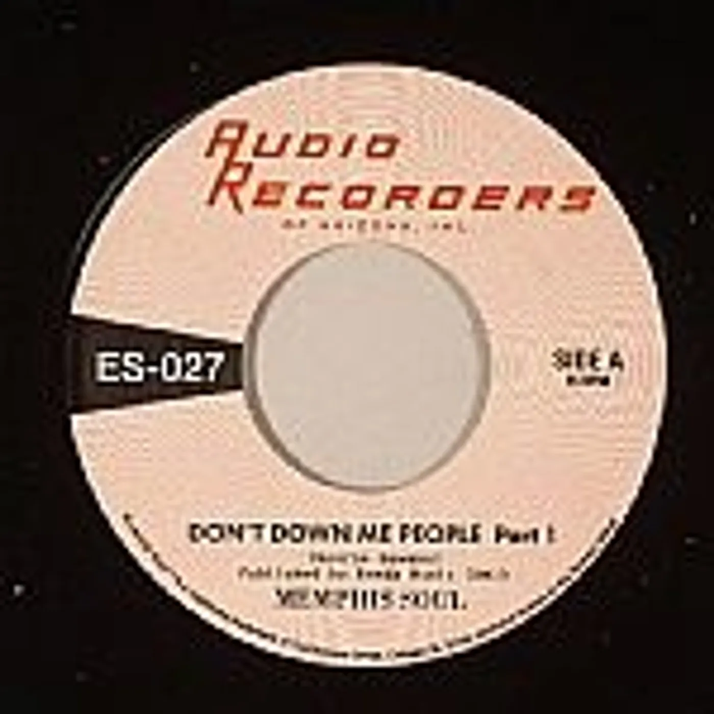 Memphis Soul DON'T DOWN ME PEOPLE Vinyl Record