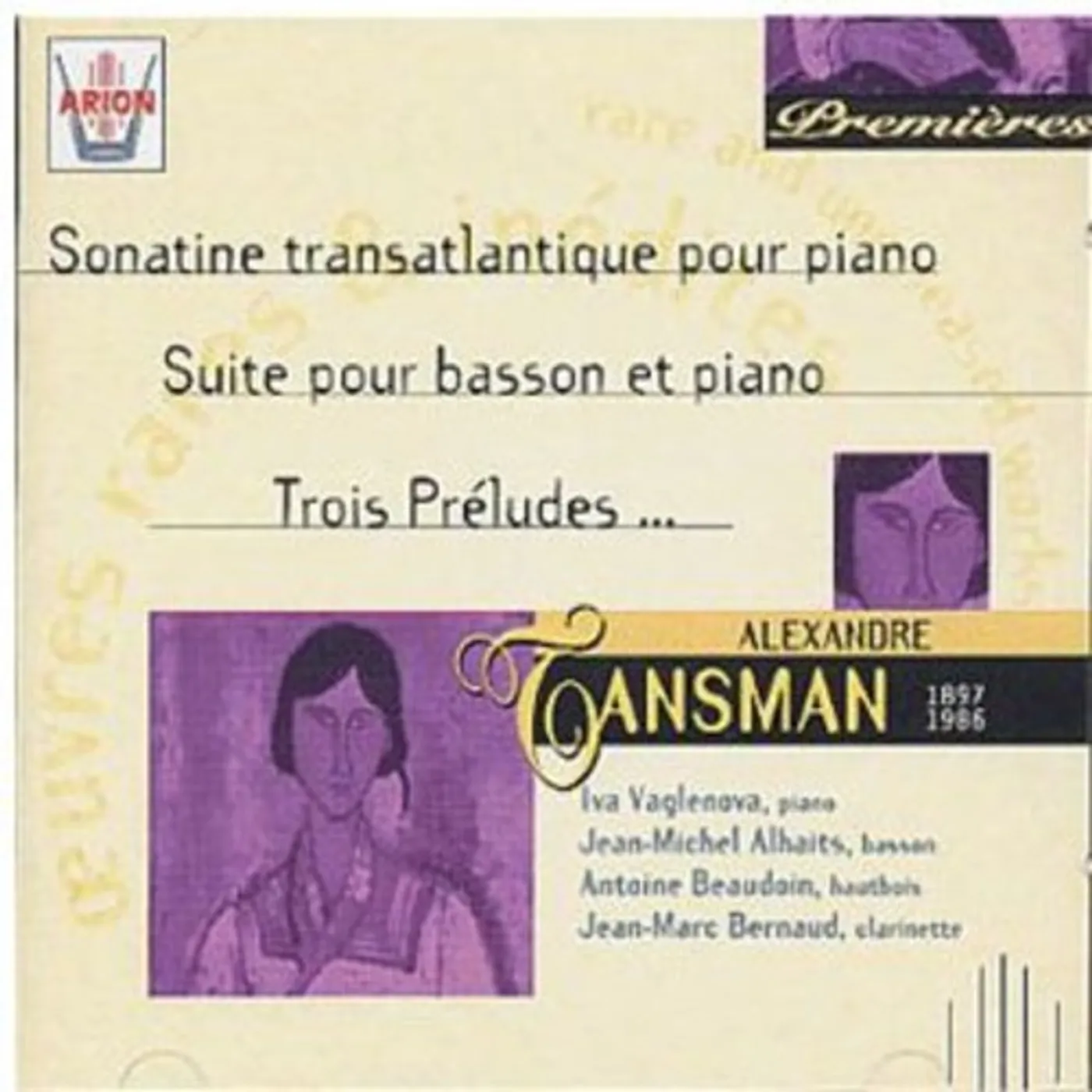 Alexandre Tansman SONATINE TRANSATLANTIQUE POUR PIANO CD