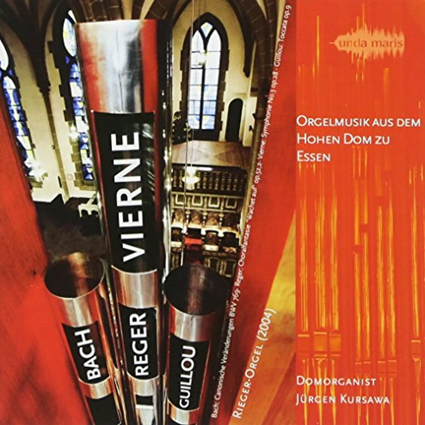 Max Reger ORGAN MUSIC: HOHEN DOM ZU ESSEN CD