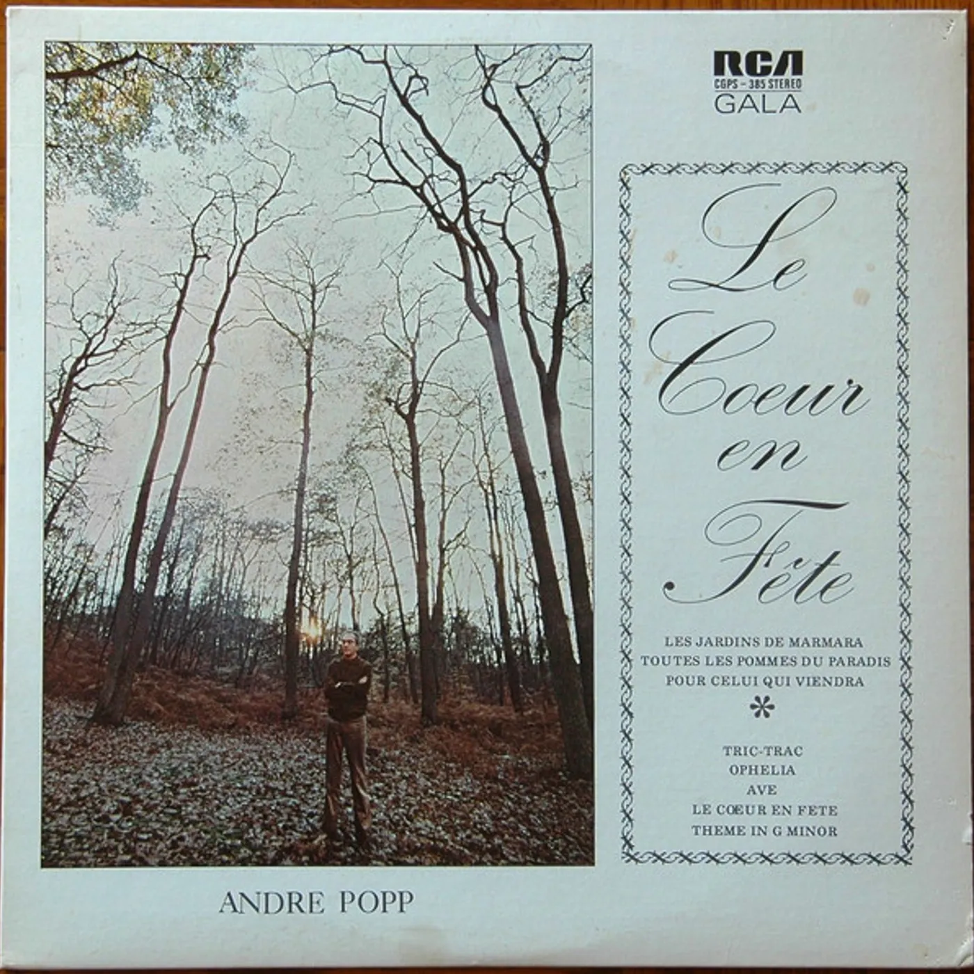 André Popp LE COEUR EN FETE Vinyl Record