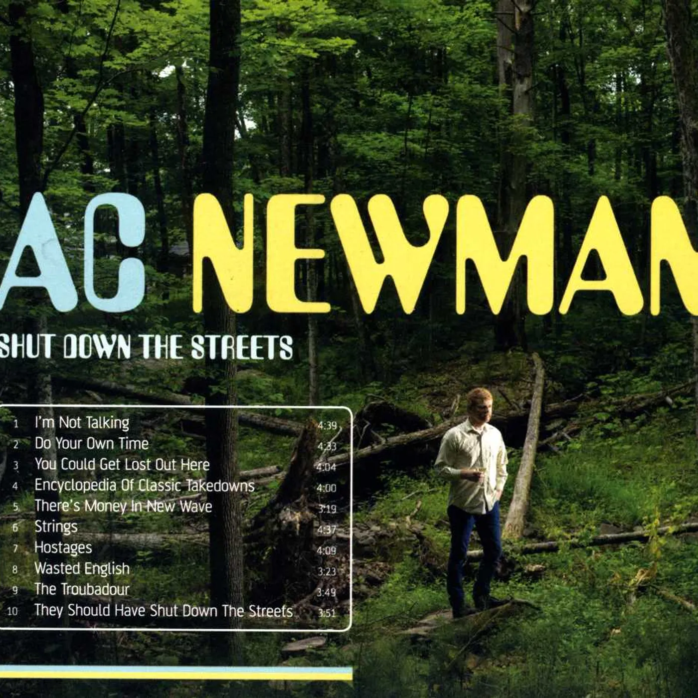 A.C. Newman SHUT DOWN THE STREETS CD