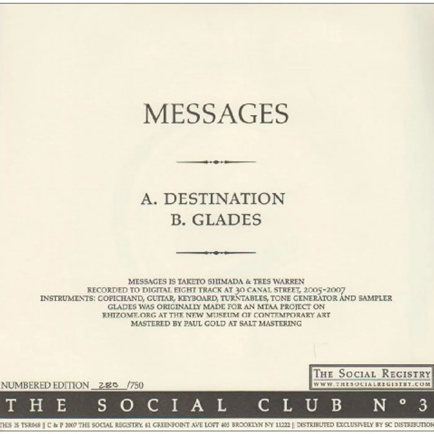 Messages DESTINATION Vinyl Record