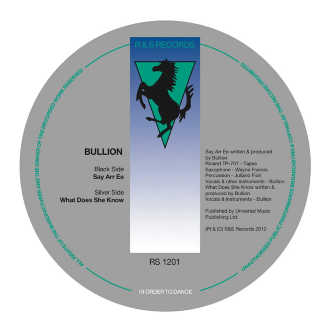 Bullion Say Arr Ee Vinyl Record