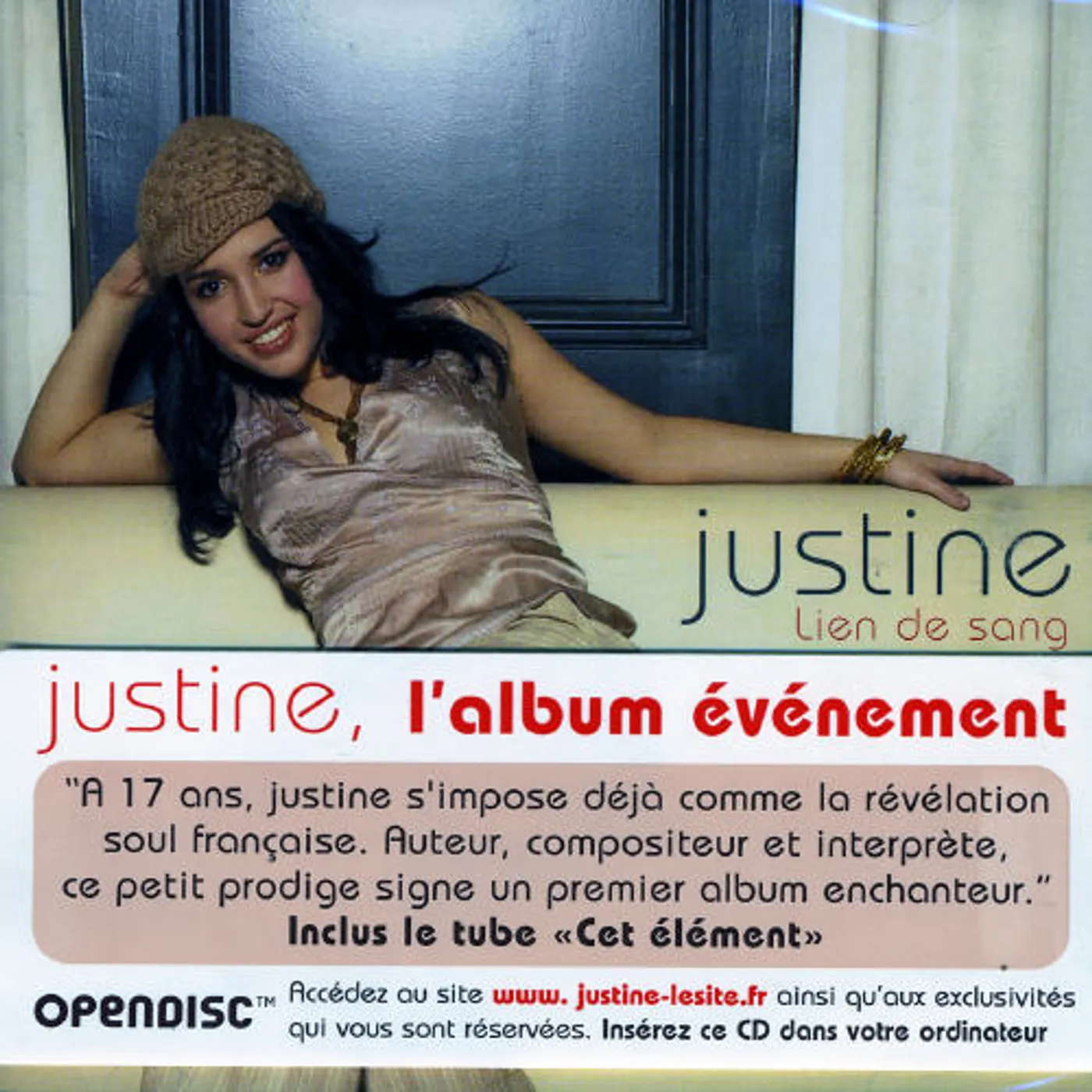 Justine LIEN DE SANG CD
