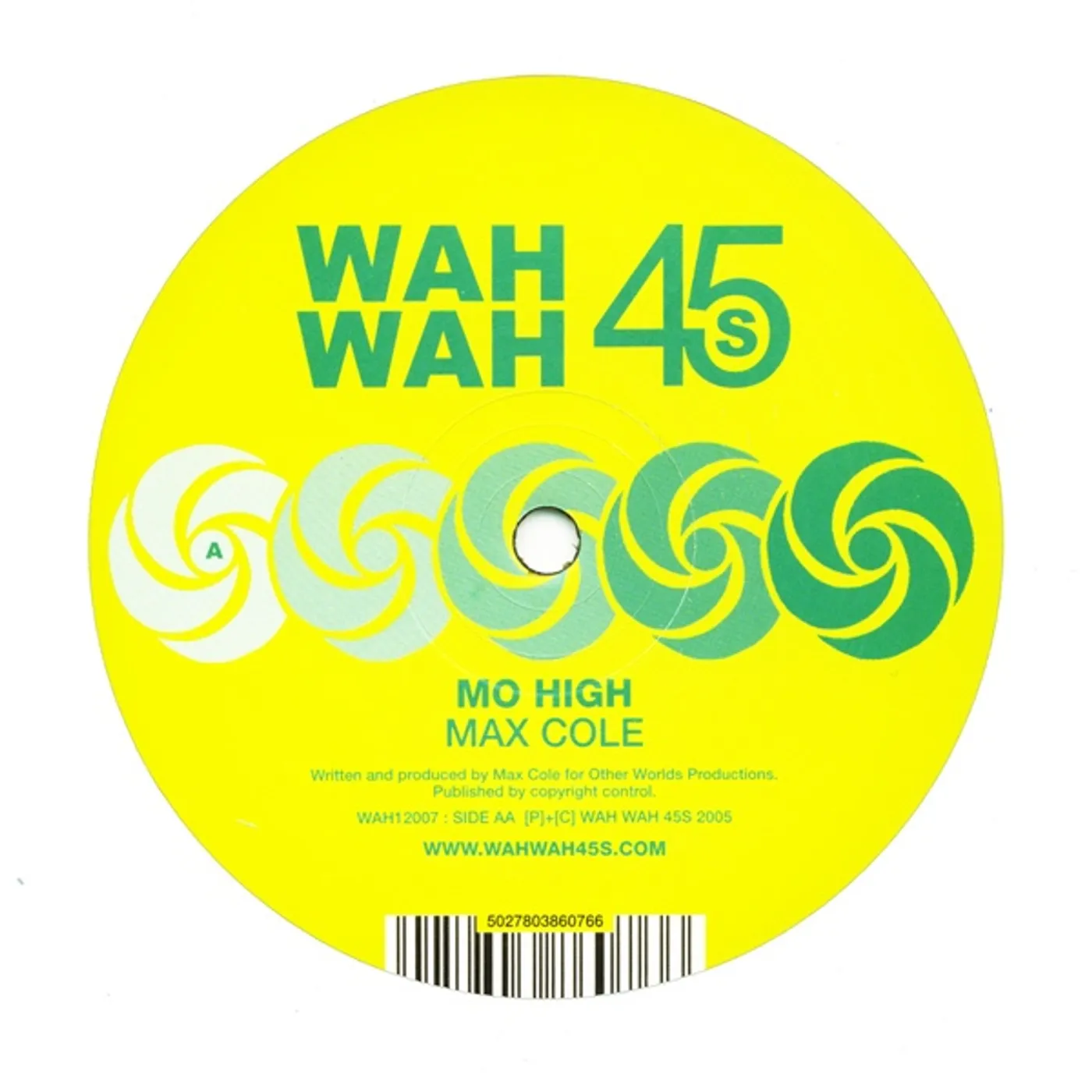 Max Cole MO HIGH Vinyl Record