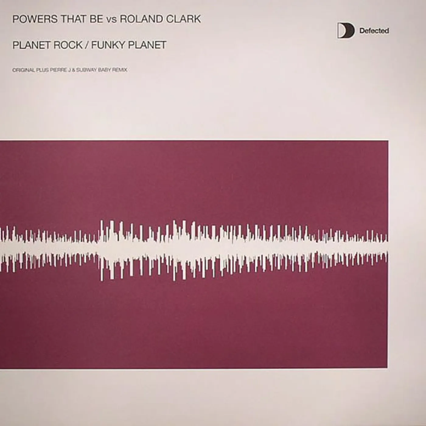 Powers That Be vs Roland Clark PLANET ROCK/FUNKY PLANET Vinyl Record