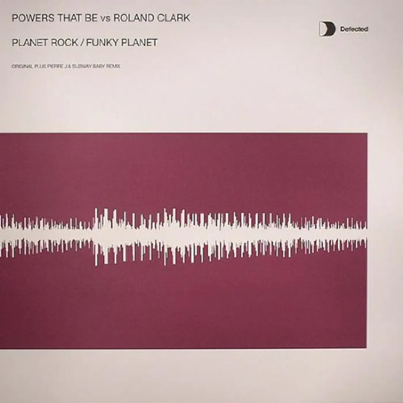 Powers That Be vs Roland Clark PLANET ROCK/FUNKY PLANET 2 Vinyl Record