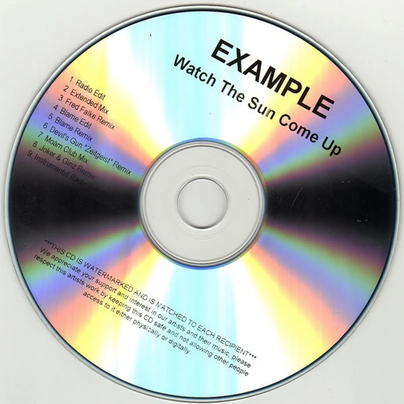 Example Watch The Sun Come Up Vinyl Record