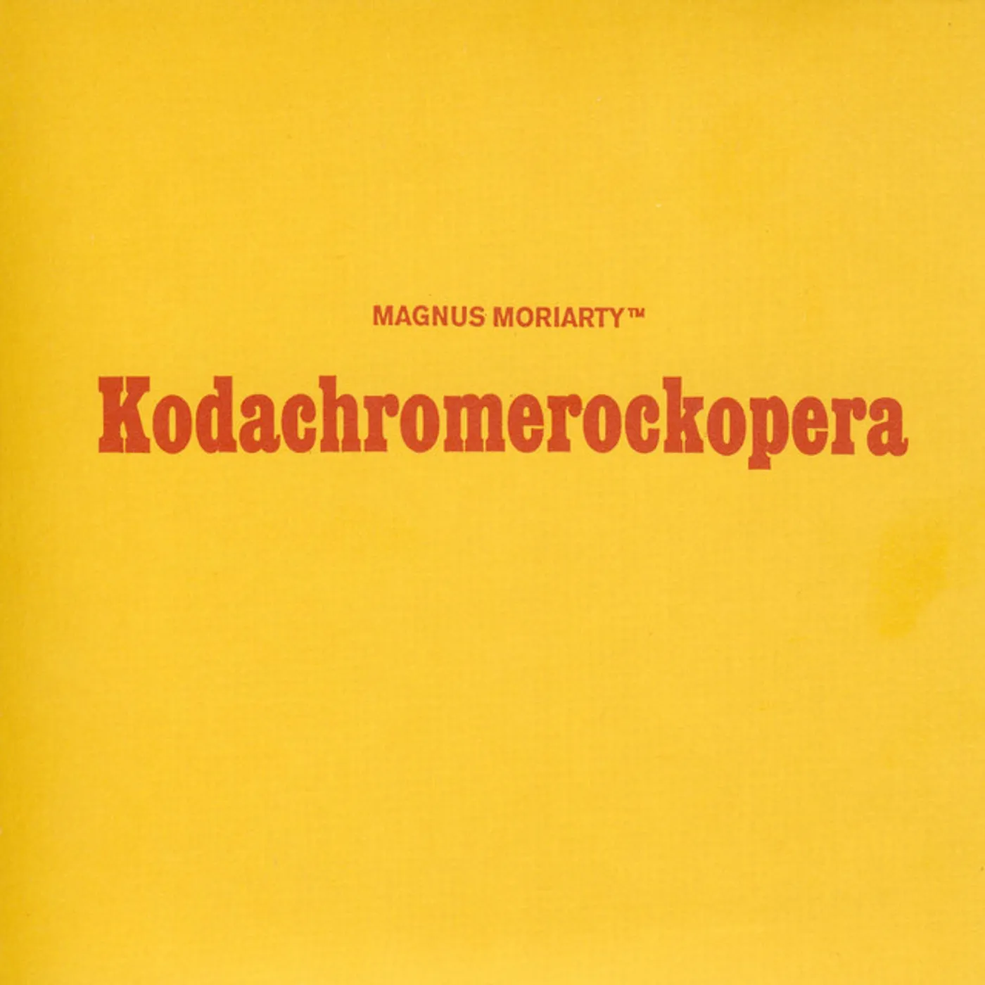 Magnus Moriarty Kodachromerockopera Vinyl Record