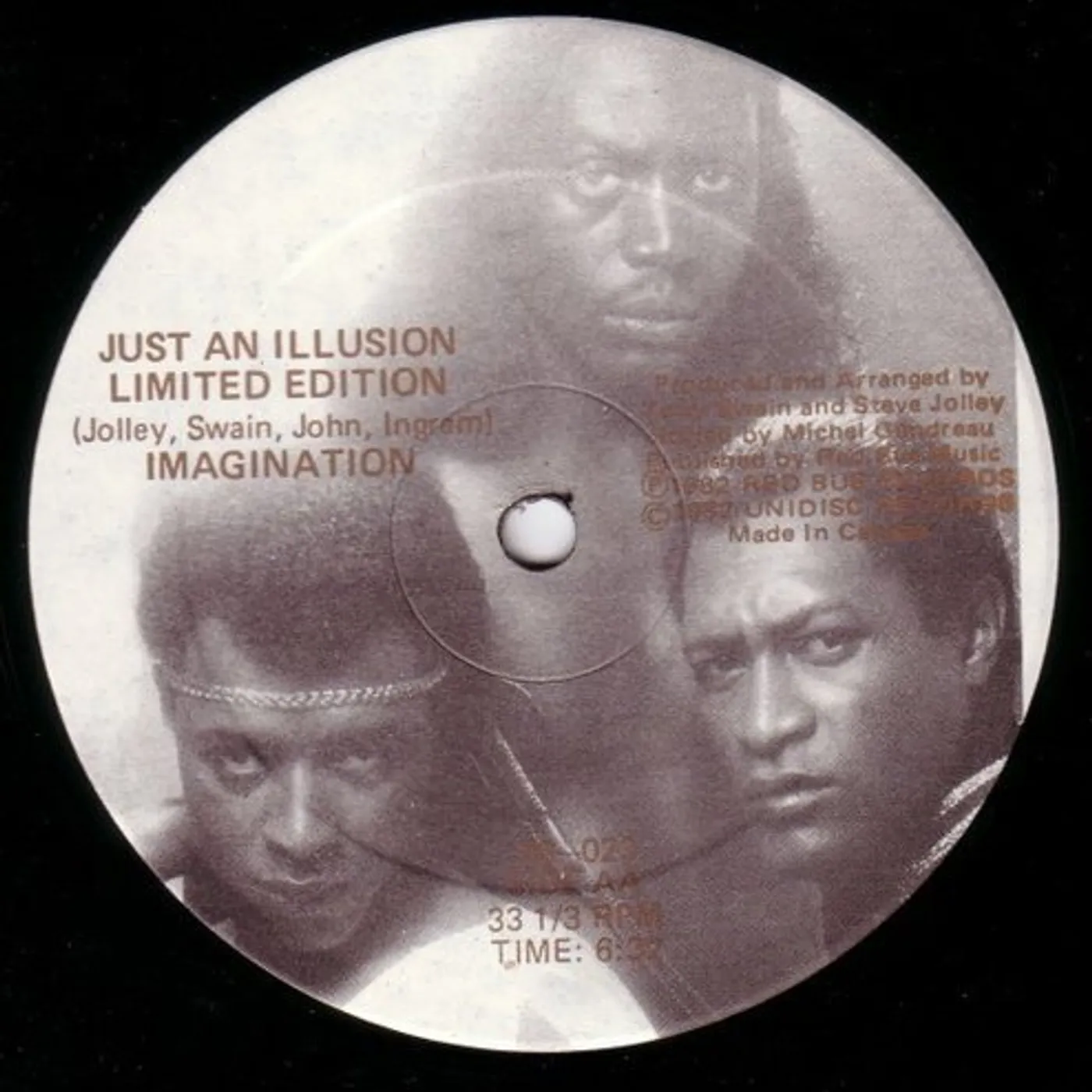 Imagination JUST AN ILLUSION Vinyl Record - Sweden Release