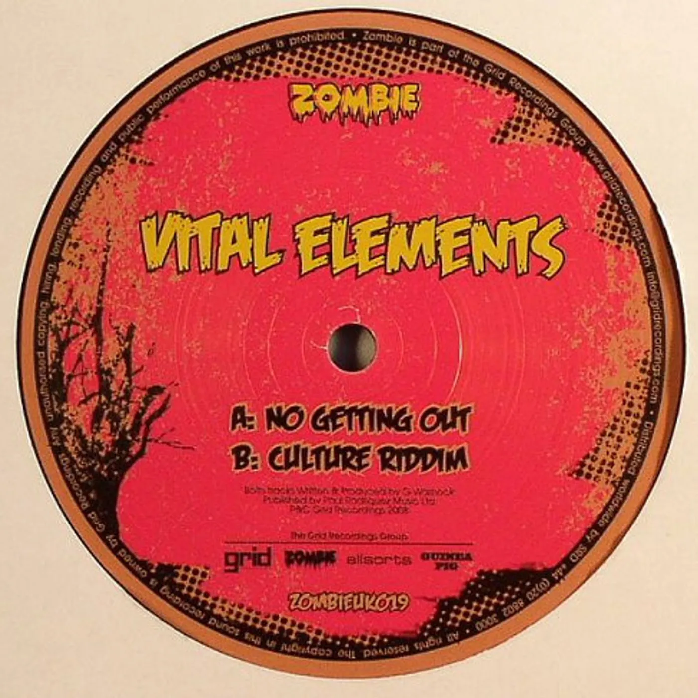 Vital Elements NO GETTING OUT-CULTURE RIDDIM Vinyl Record