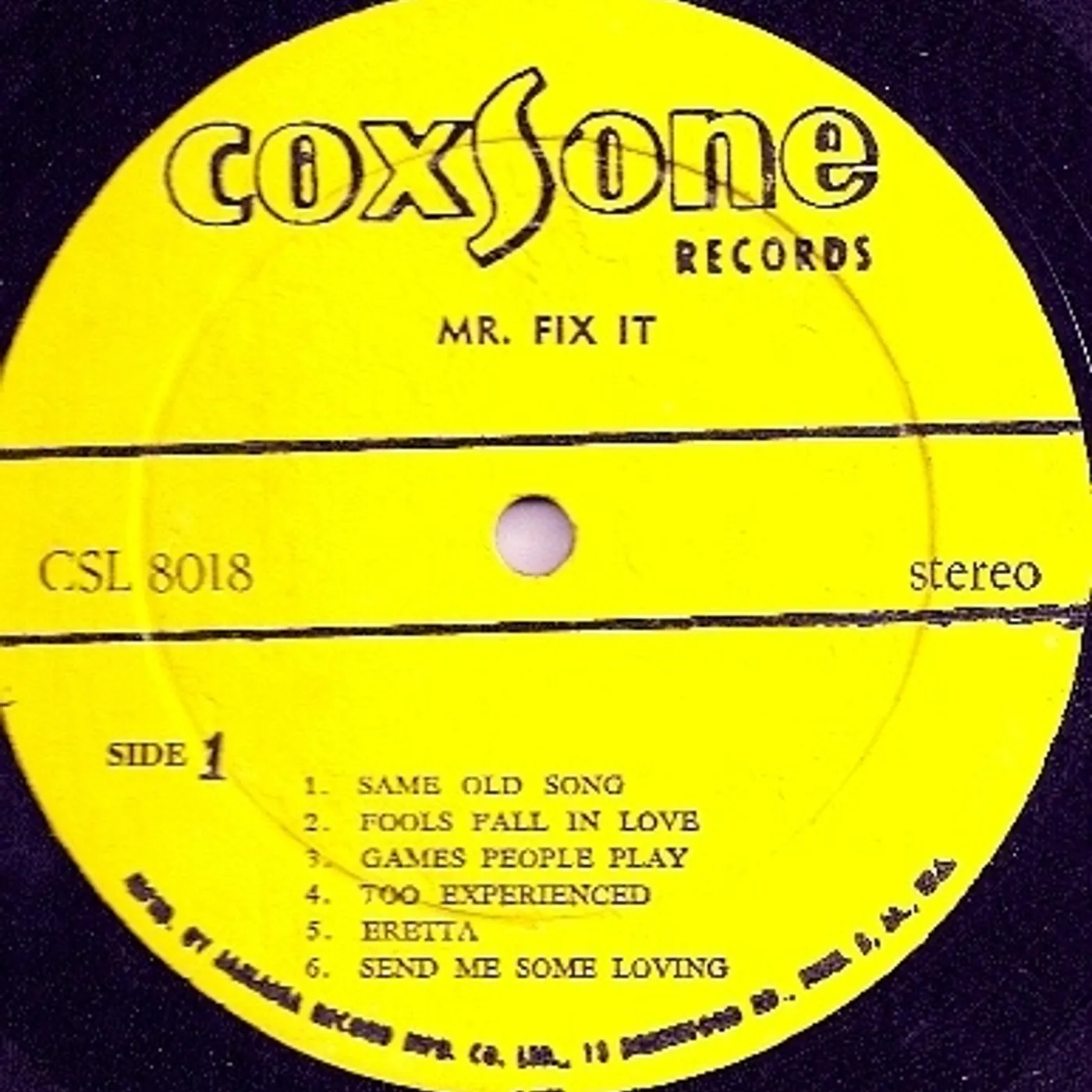 Winston Francis Mr. Fix It Vinyl Record