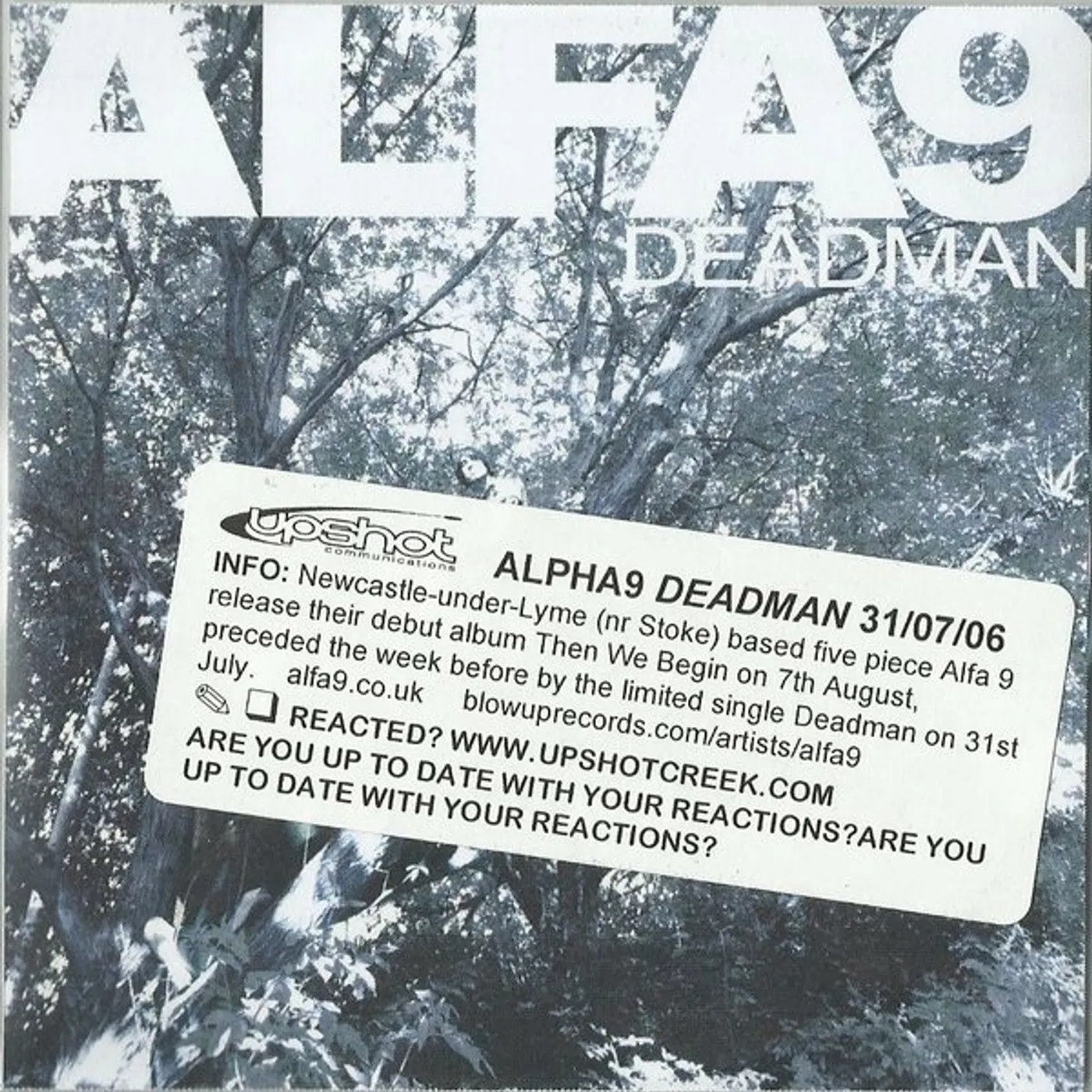 Alfa 9 Deadman Vinyl Record