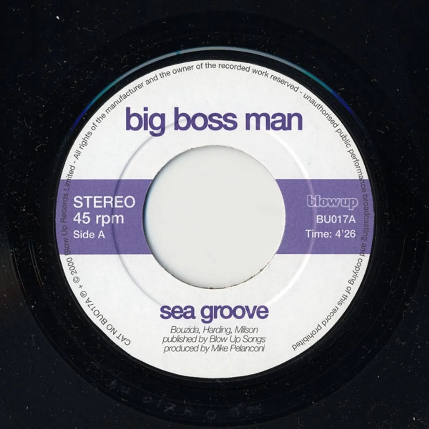 Big Boss Man Sea Groove Vinyl Record