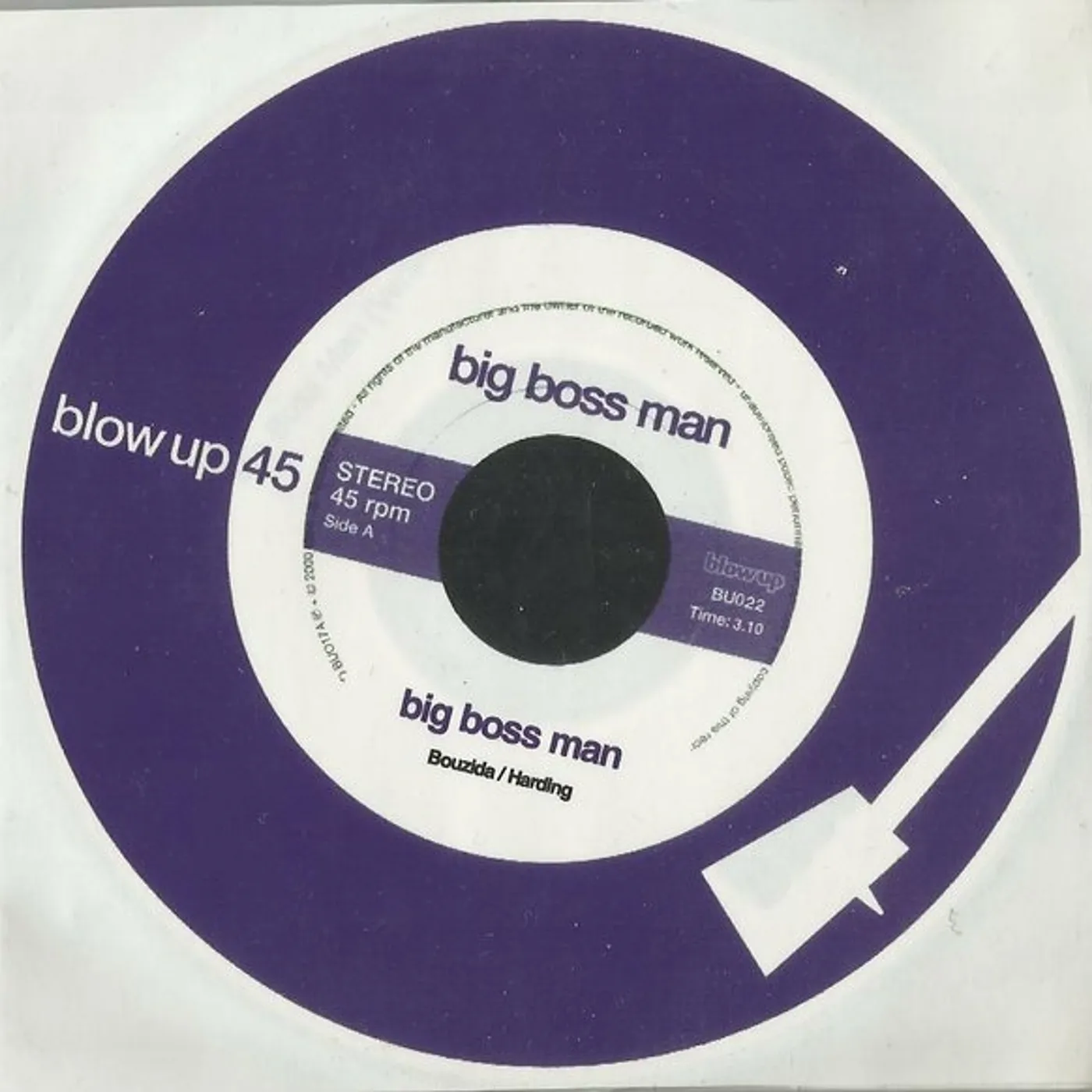 BIG BOSS MAN Vinyl Record