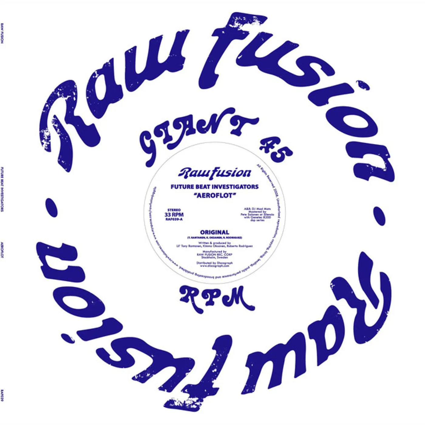 Future Beat Investigators AERO FLOT Vinyl Record