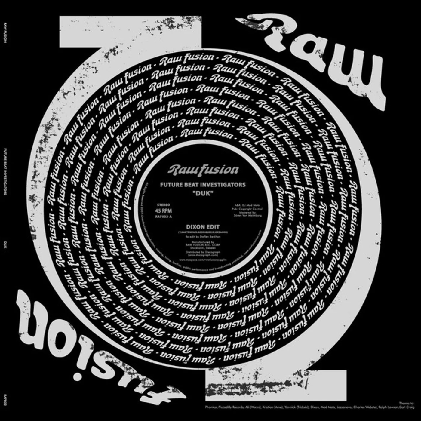 Future Beat Investigators Duk Vinyl Record