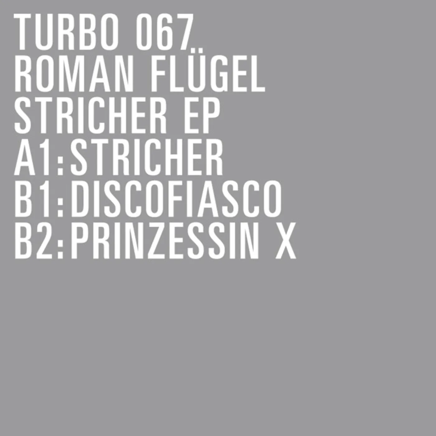 Roman Flügel Stricher EP Vinyl Record