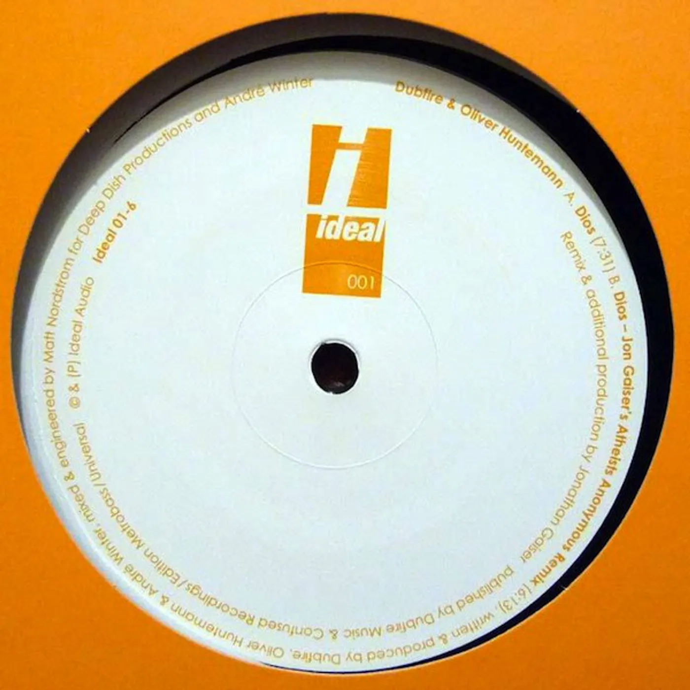 Dubfire & Oliver Huntemann DIOS (GAISER REMIX) (GER) Vinyl Record