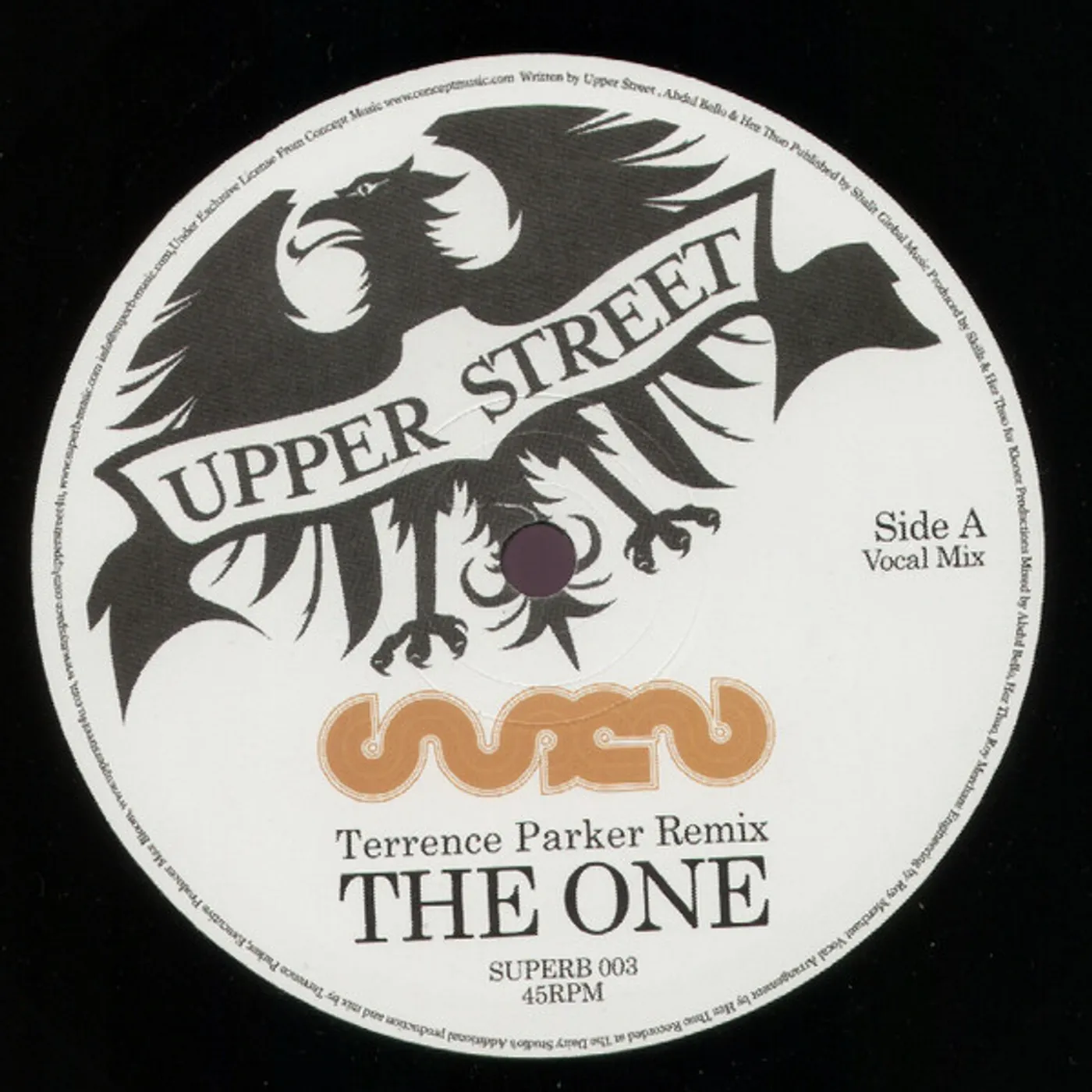 Upper Street ONE-TERRENCE PARKER REMIX Vinyl Record
