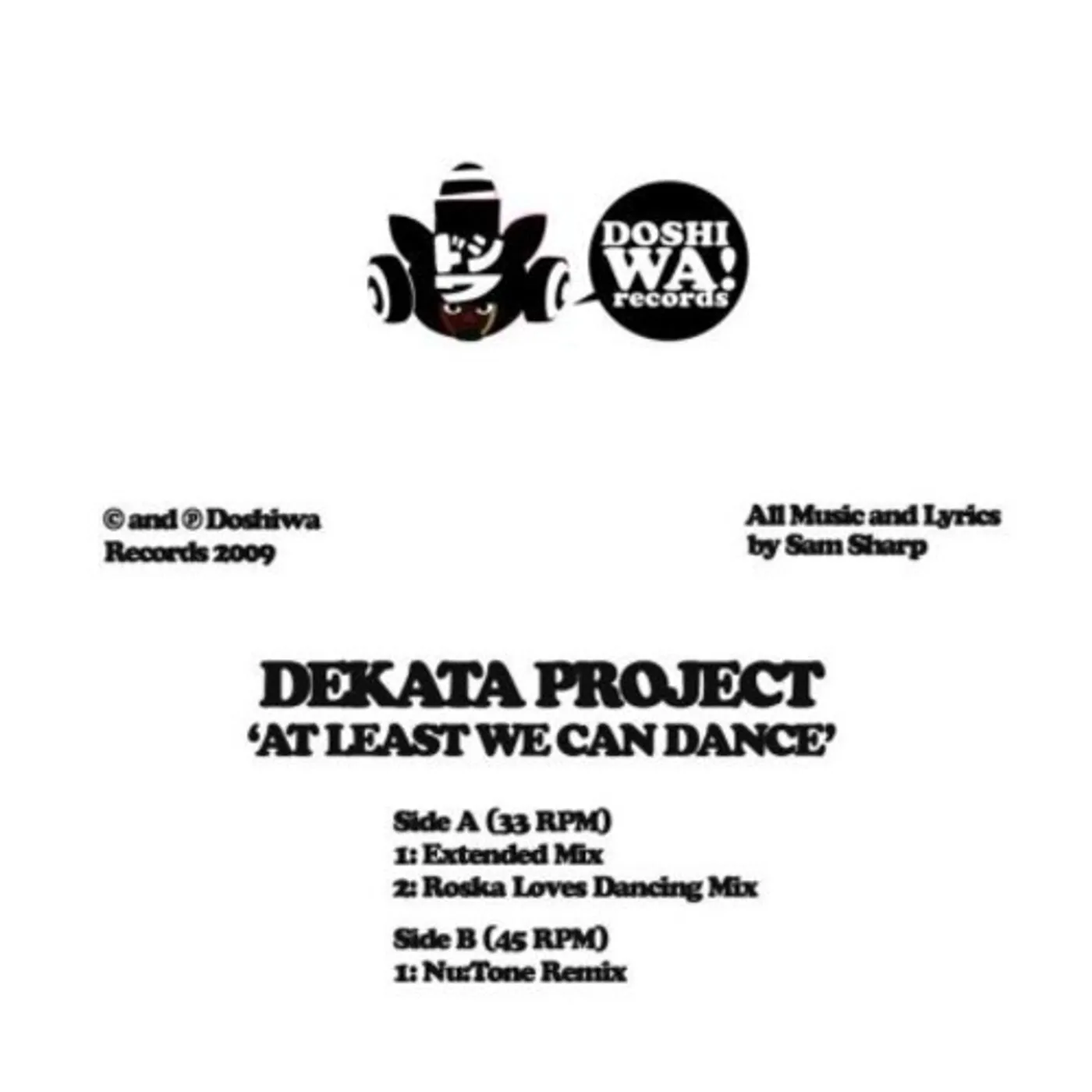 Dekata Project AT LEAST WE CAN DANCE REMIXES Vinyl Record