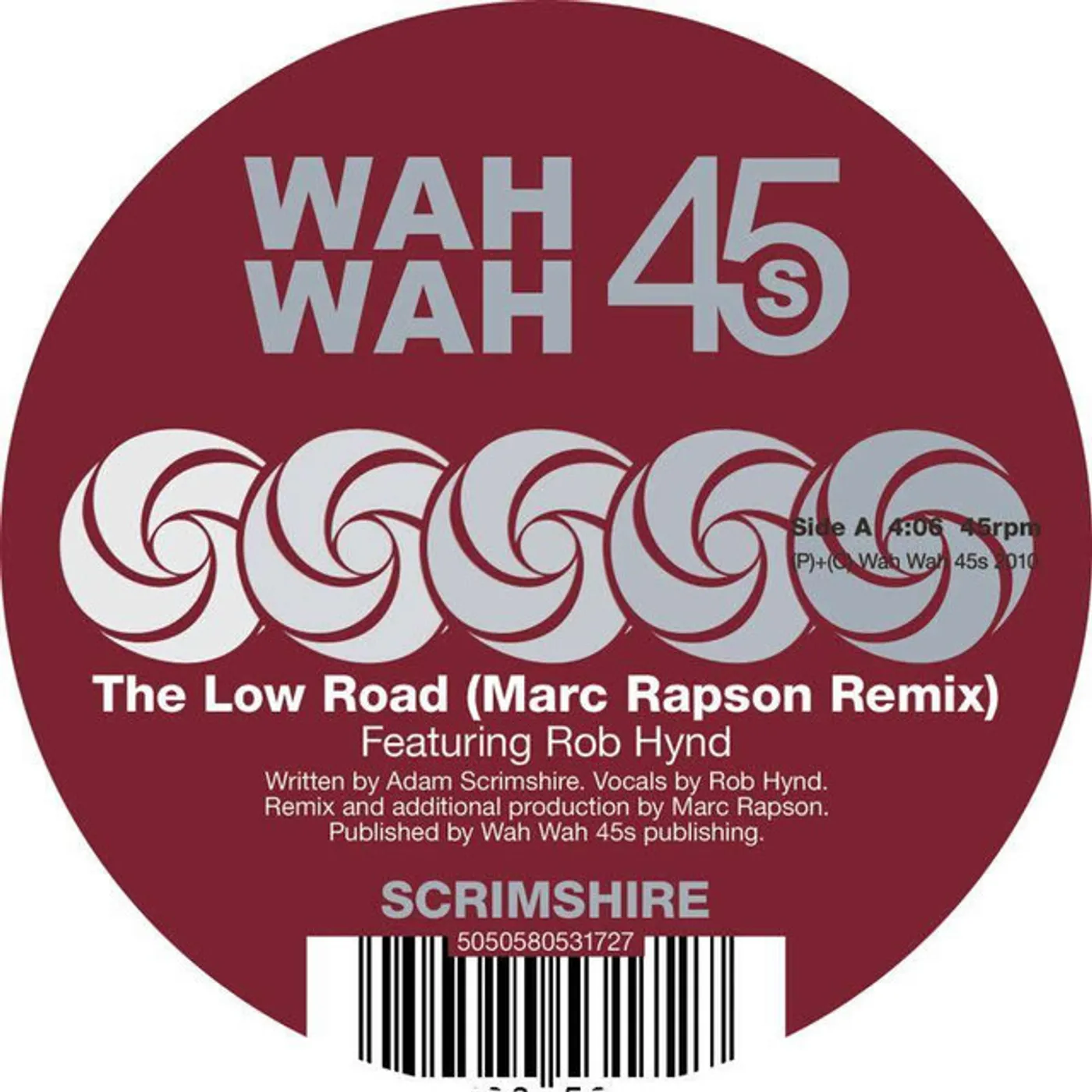 Scrimshire LOW ROAD-RAPSON REMIX Vinyl Record