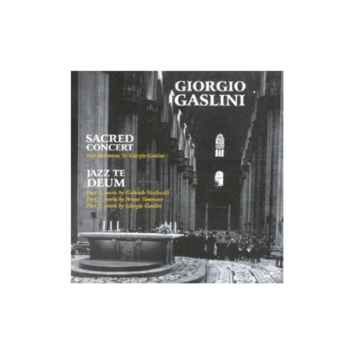 Giorgio Gaslini SACRED CONCERT JAZZ TE DEUM CD