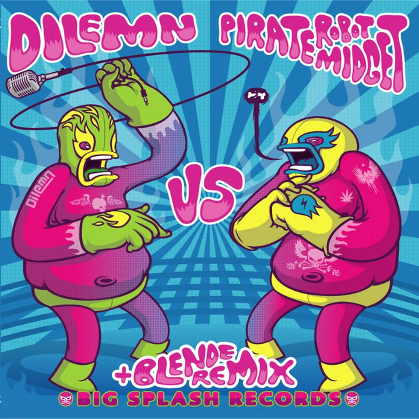 Dilemn Vs Pirate Robot Midget AUDIO FIGHT EP02 (FRA) Vinyl Record