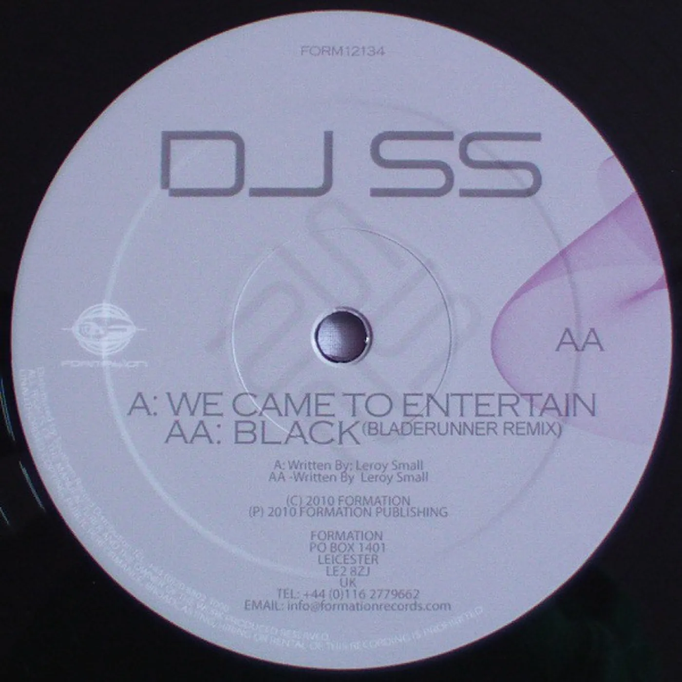 DJ Ss WE CAME TO ENTERTAIN-BLACK Vinyl Record