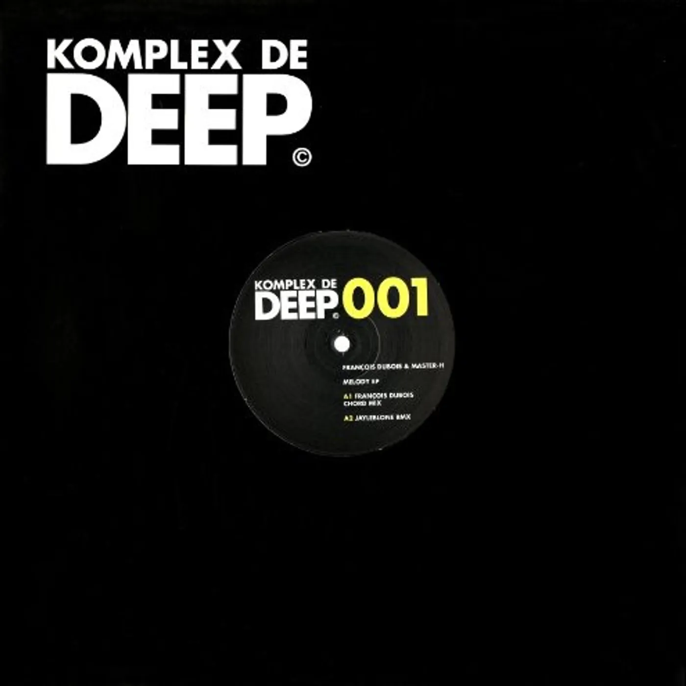 Francois Dubois & Master-H MELODY EP Vinyl Record