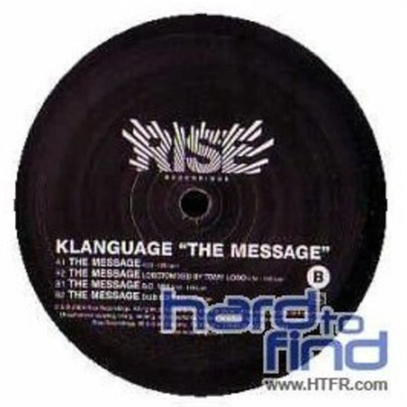 Klanguage MESSAGE (YUKSEK REMIX) Vinyl Record