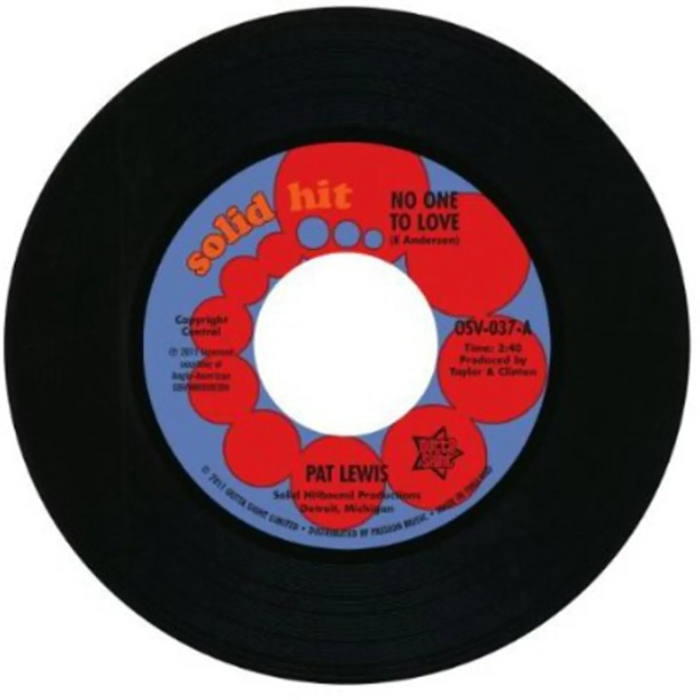 Pat Lewis NO ONE TO LOVE Vinyl Record
