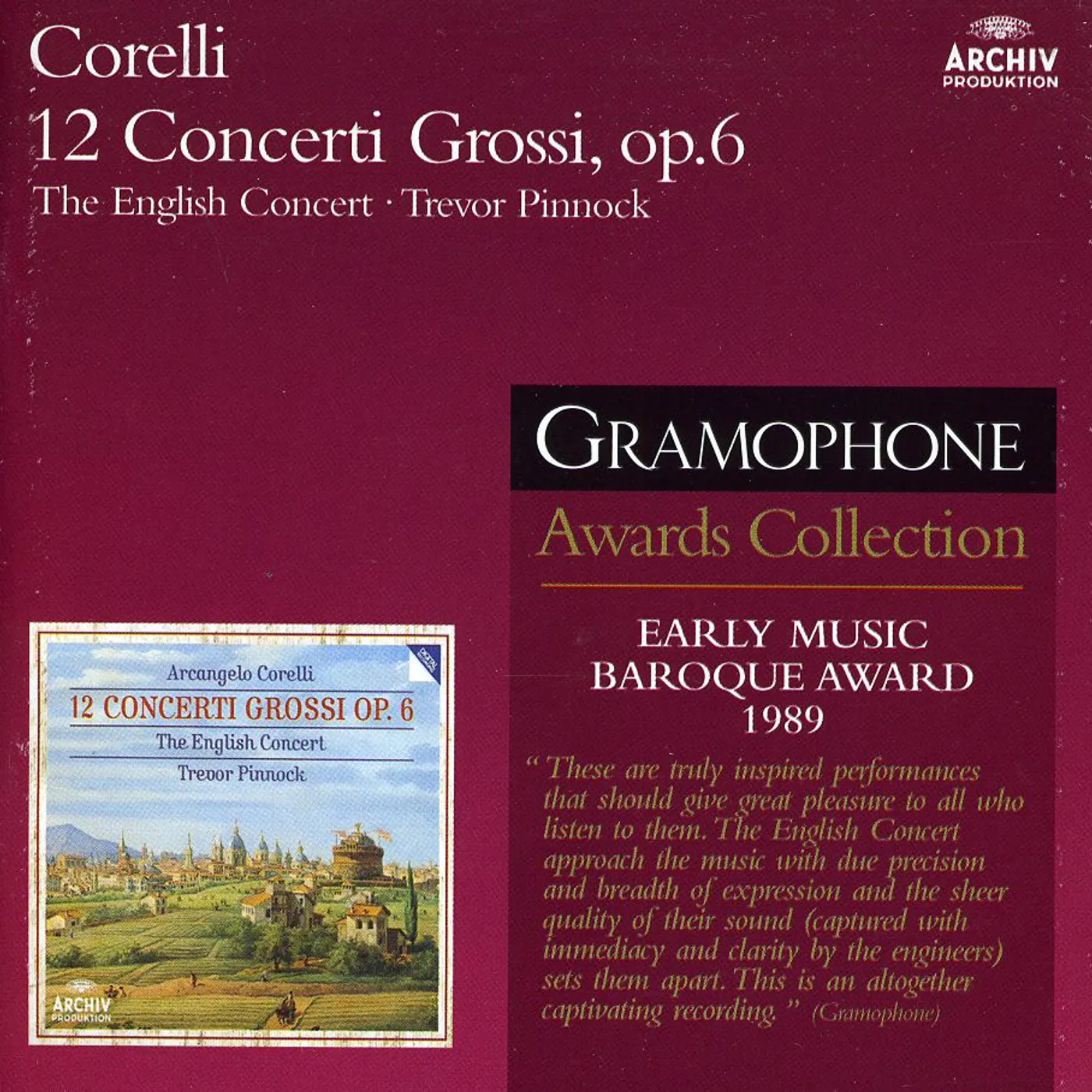 Corelli CNC GROSSI OP.6/EC/PINNOCK DGR2 CD